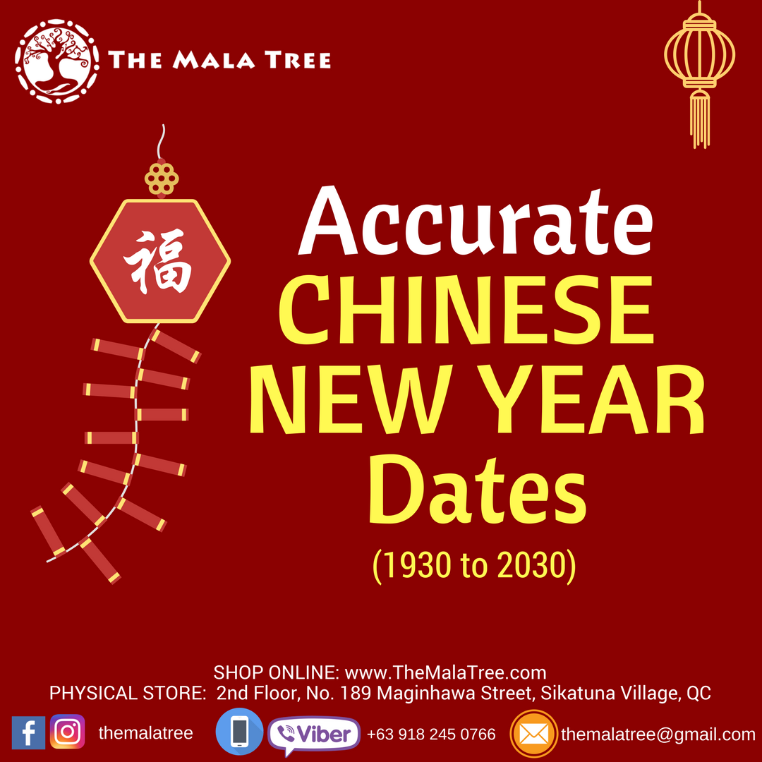 CHINESE NEW YEAR DATES (1930 to 2030)